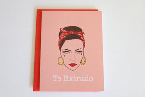 Te Extraño Card