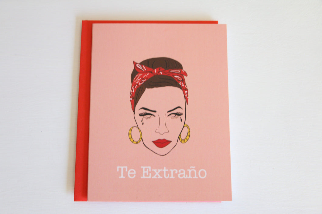 Te Extraño Card