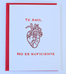Te Amo Spanish Greeting Card